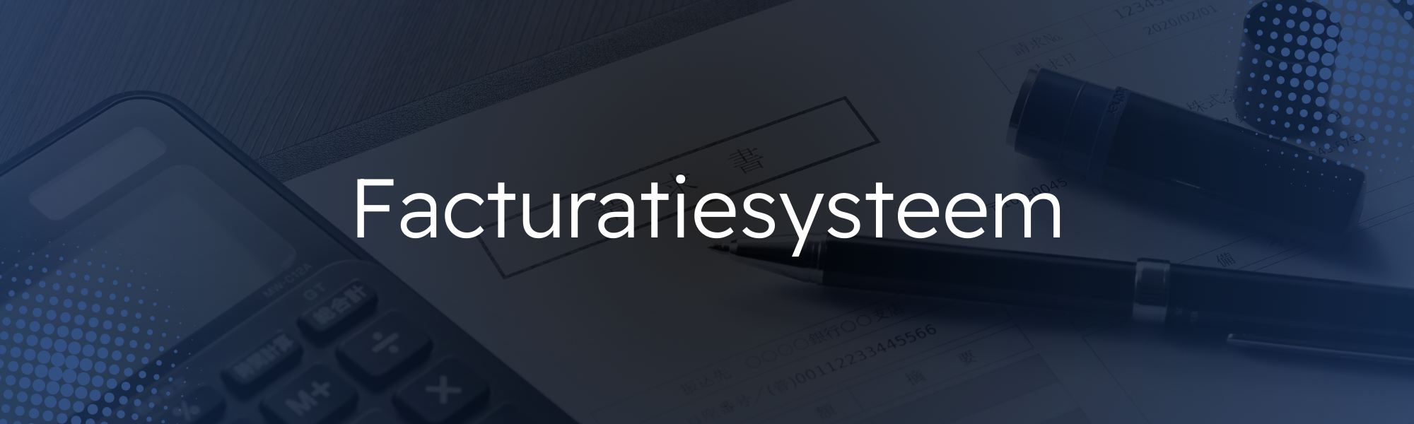 Dashboard overzicht van Technolaar facturatiesysteem